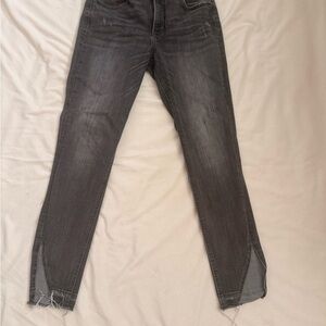 Express Women's Dark Gray Skinny Jeans